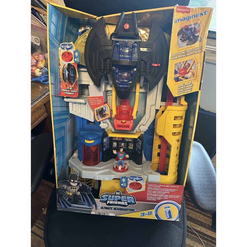 Fisher-Price Imaginext DC Super Friends Ultimate Headquarters Playset HNW08 NEW